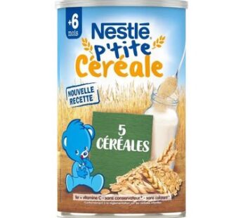 Nestlé p’tite. céréale. 5 céréales 400gr