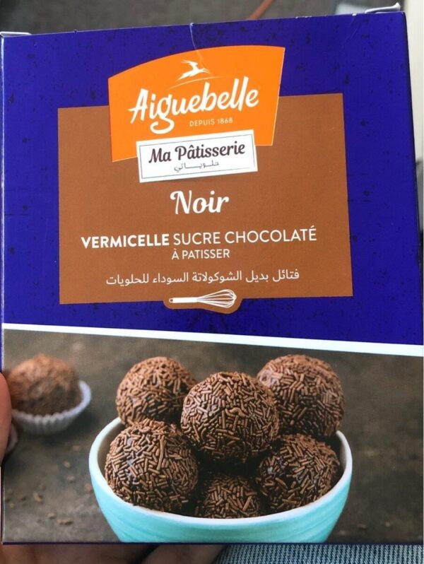 aiguebelle noir vermicelles sucré chocolaté 200g