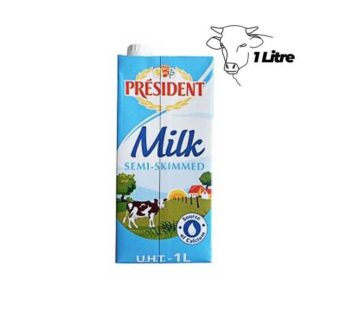 président milk semi skimmed 1L