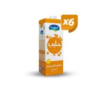jaouda Lait Demi-Ecreme UHT Pack x6 1L