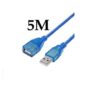 USB Extension Cable Male To Female Fast Speed Blue 5m